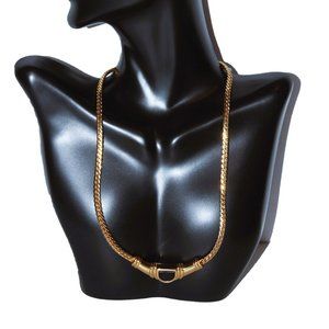 Enhance Your Elegance with this Vintage Gold-Plated Necklace by Swarovski